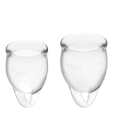 Satisfyer Feel Confident Menstrual Cup Clear Menstrual Cups - Tophatter Daily Deals