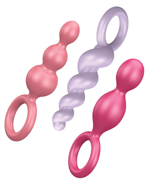 Satisfyer Booty Call Plug Set Multicolored Anal Plugs - Tophatter Daily Deals