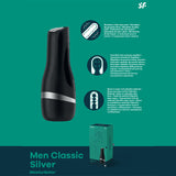 Satisfyer Men Classic (Silver) – Premium Male Masturbator > Sex Toys For Men > Masturbators > Vibrating - Tophatter Daily Deals