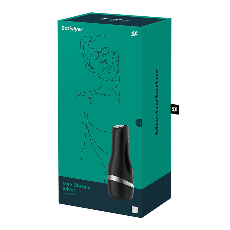 Satisfyer Men Classic (Silver) – Premium Male Masturbator > Sex Toys For Men > Masturbators > Vibrating - Tophatter Daily Deals