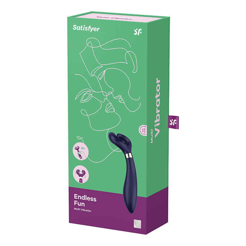 Satisfyer Endless Fun (Blue) – 180° Rotating Multi-Toy Stimulator > Vibrators > Ladies > Clitoral Vibrators and Stimulators - Tophatter Daily Deals