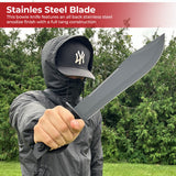 Sawback Bowie Full Tang Survival Knife knives - Tophatter Daily Deals