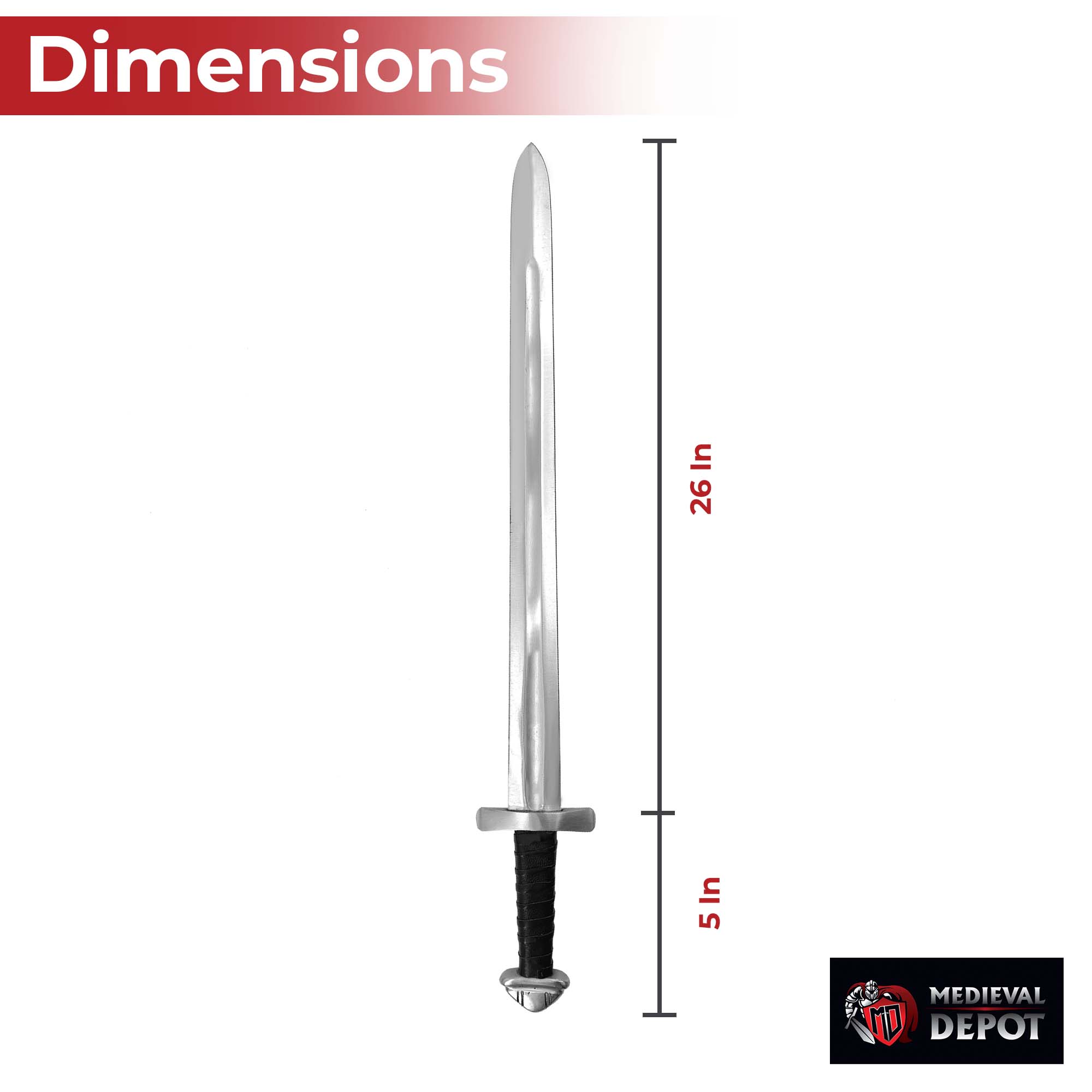Saxon Sentinel Germanic Inspired Sword Swords - Tophatter Daily Deals