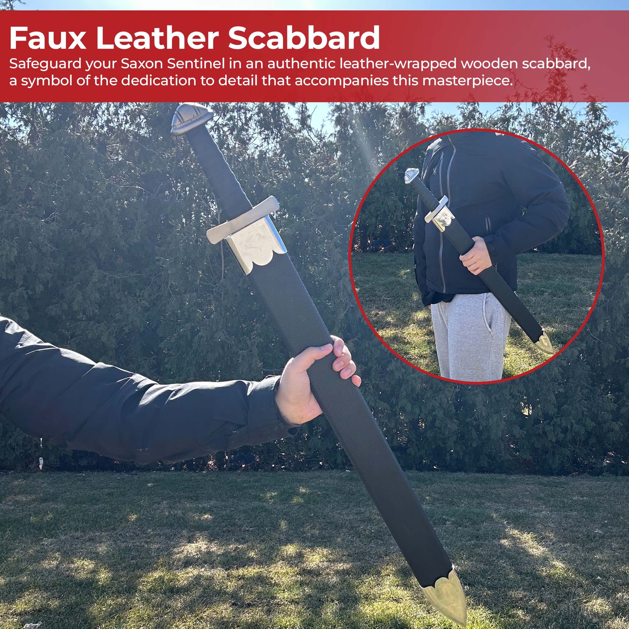 Saxon Sentinel Germanic Inspired Sword Swords - Tophatter Daily Deals