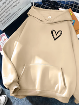 Soft Cozy Women's Hoodie – Relaxed Pullover, Cotton, Casual Persimmon - Tophatter Daily Deals