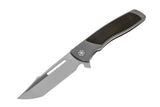 Sharp By Design Mini Evo - M390 Harpoon Point Blade - Green Micarta Inlay - Titanium Handle Knives - Tophatter Daily Deals