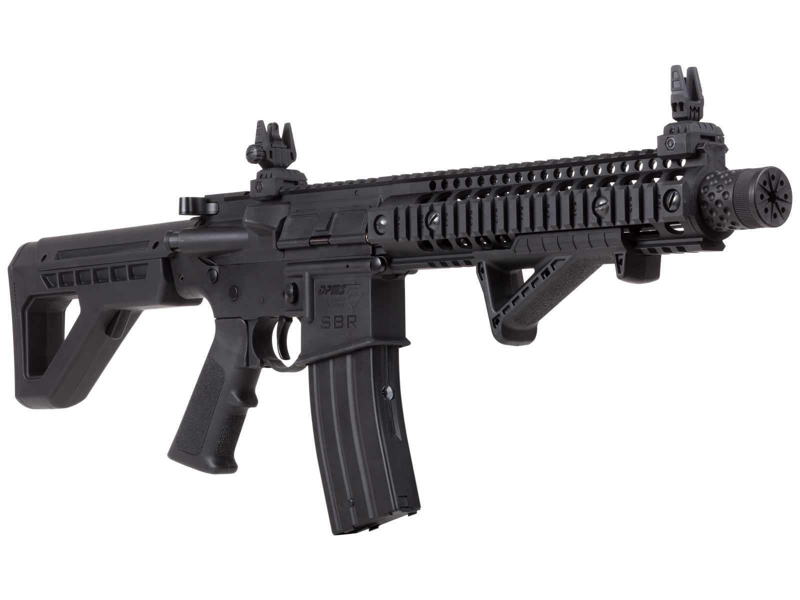 Crosman DPMS SBR Full-Auto BB Air Rifle with Red Dot Sight - Tophatter Daily Deals