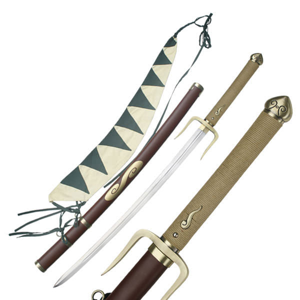 Samurai Champloo Full Tang Anime Manga Katana With Sword Bag - TOPHATTER'S ARMORY DEALS Collectible Weapons - Tophatter Daily Deals