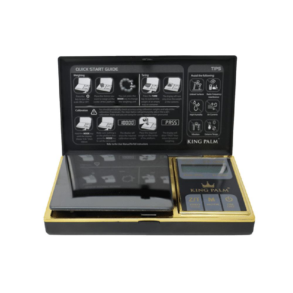 King Palm Gold-Plated Black Digital Mini Scale Scales - Tophatter Daily Deals