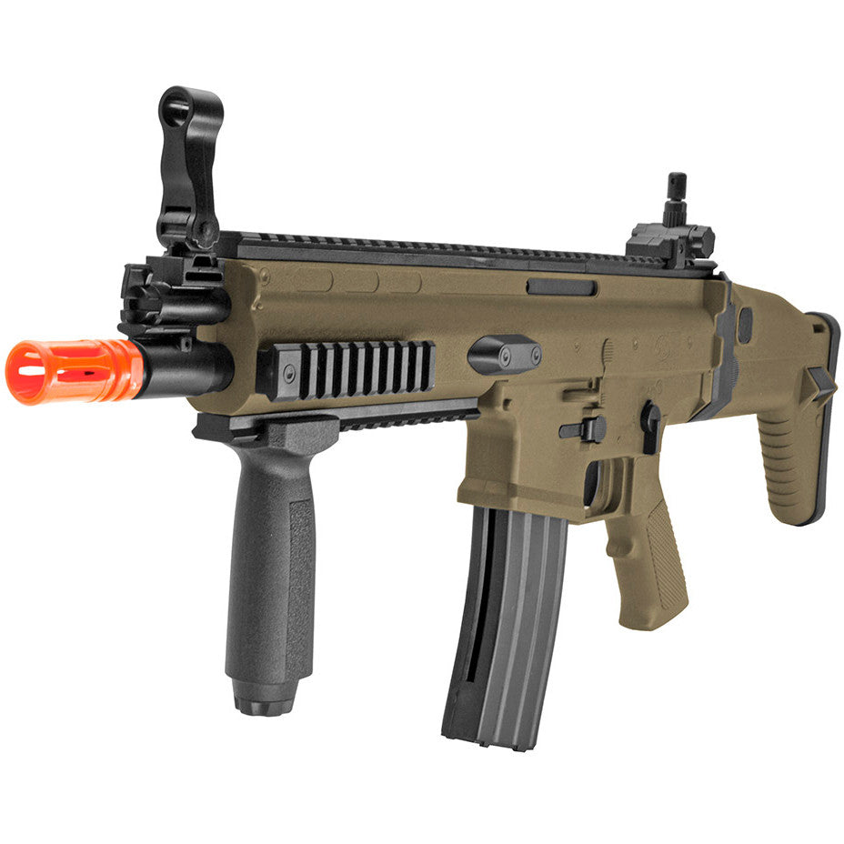 FN Herstal Officially Licensed SCAR-L Airsoft Gun Spring Powered Rifle with Rail System Airsoft-SpringRifle - Tophatter Daily Deals
