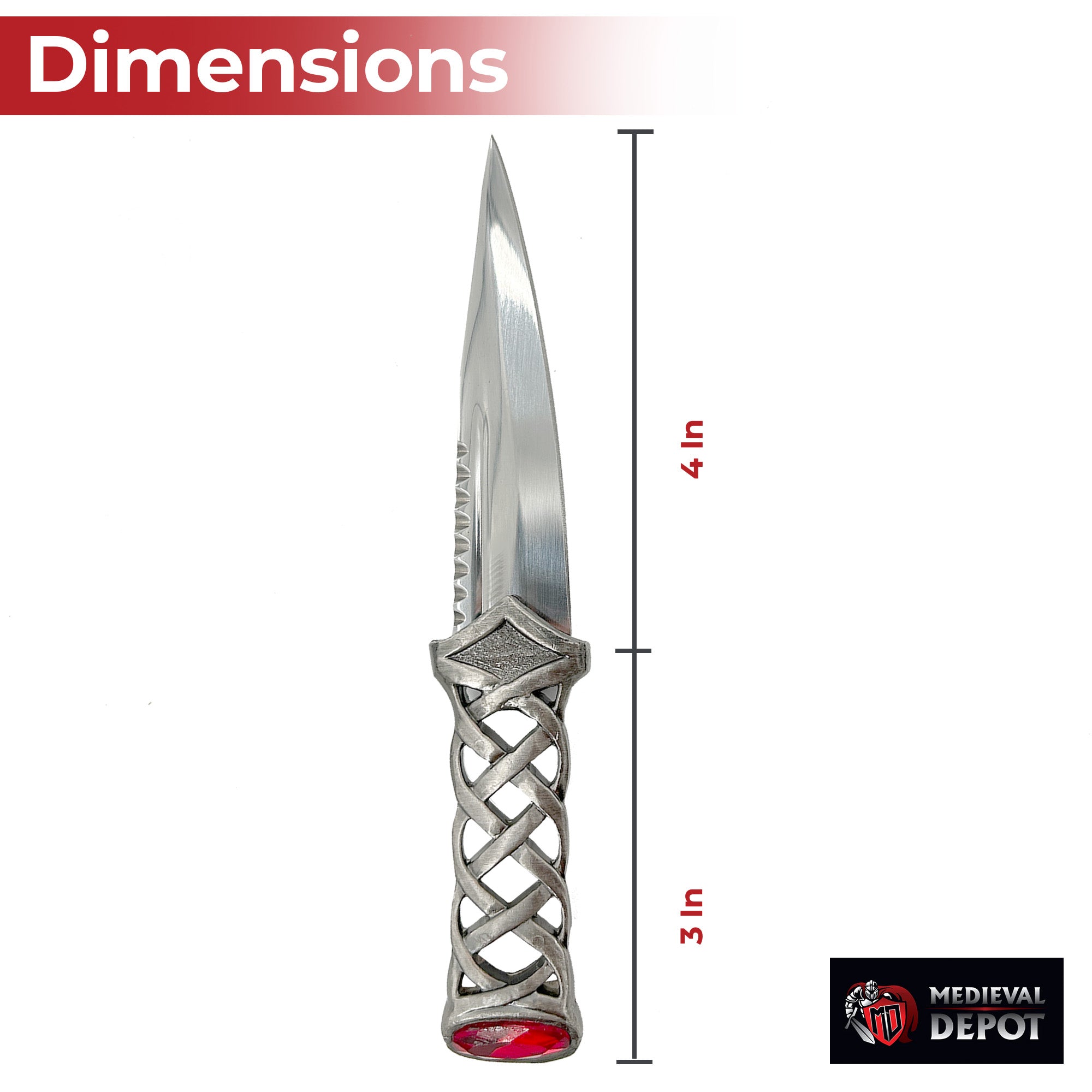 Scottish Gaelic Sgain Dubhs Celtic Dagger Knife knives - Tophatter Daily Deals