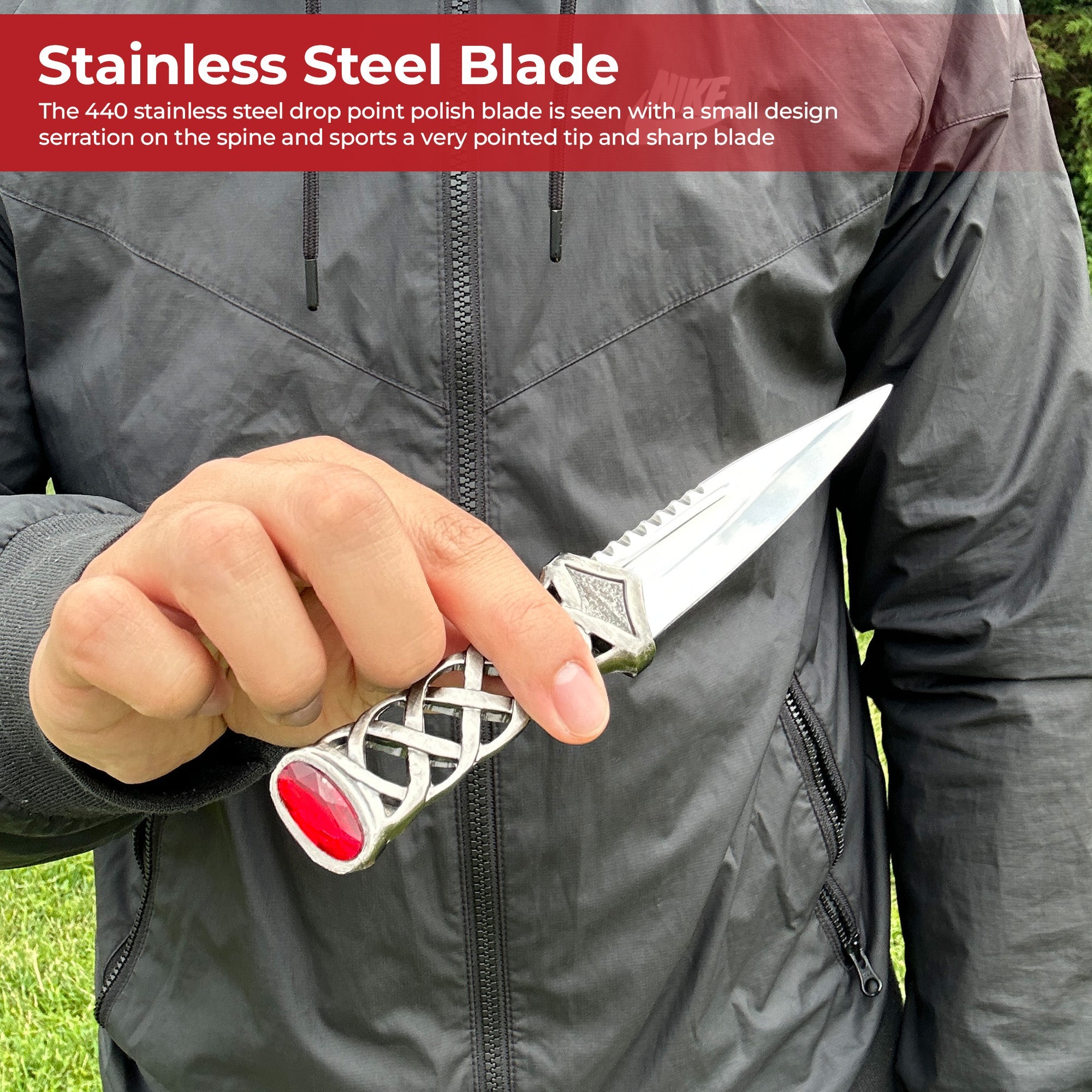 Scottish Gaelic Sgain Dubhs Celtic Dagger Knife knives - Tophatter Daily Deals