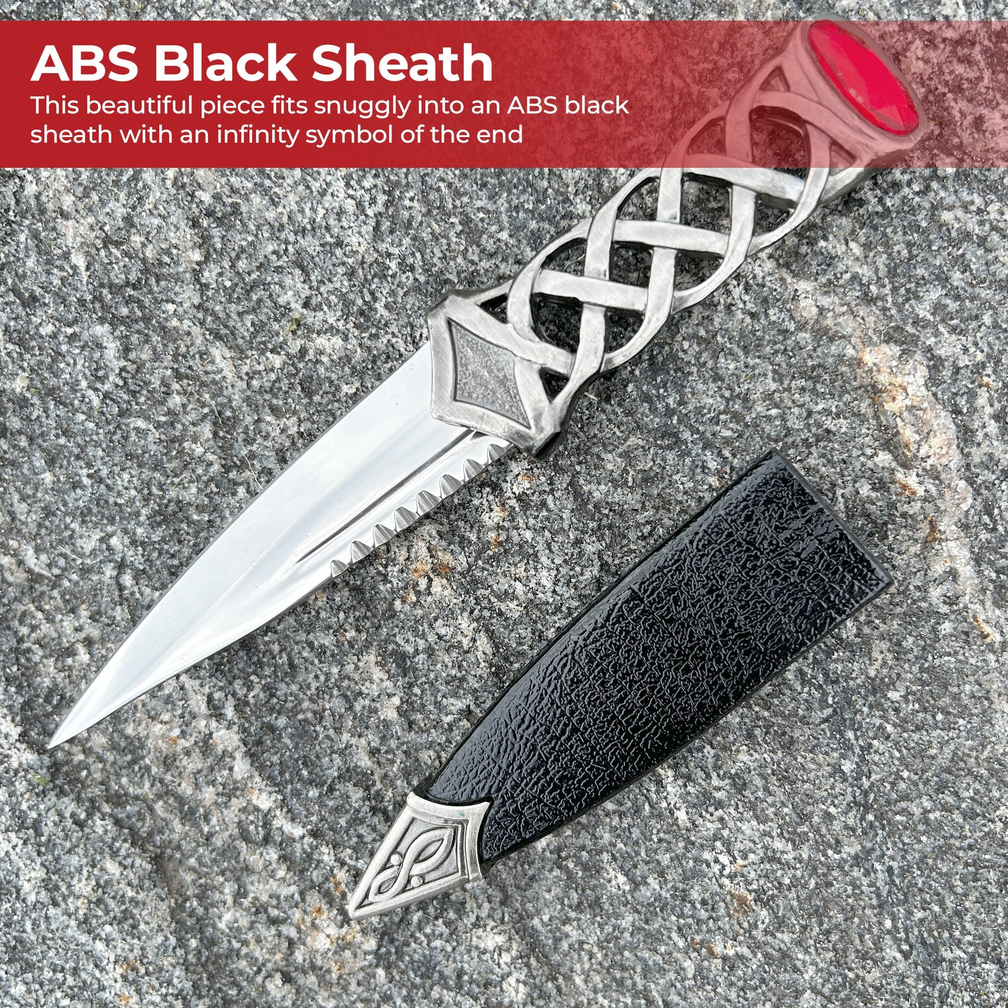 Scottish Gaelic Sgain Dubhs Celtic Dagger Knife knives - Tophatter Daily Deals