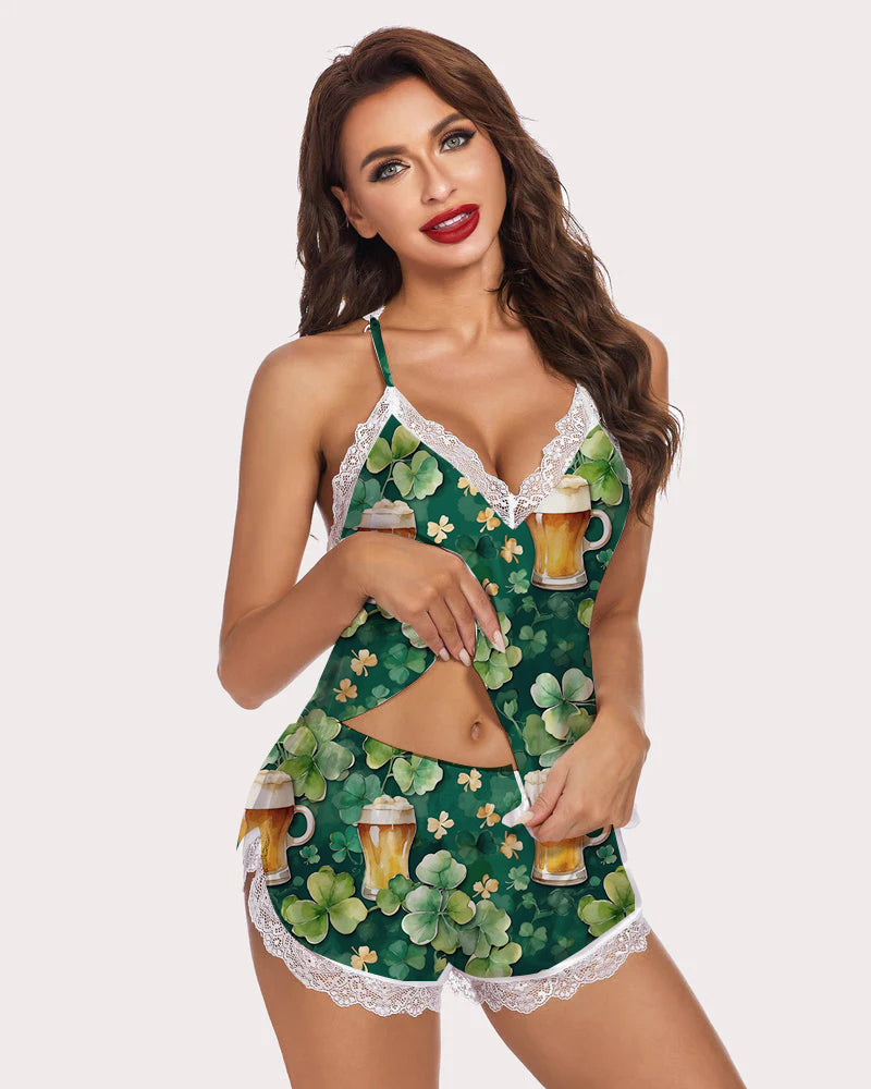 St. Patrick's Day Green Pajamas Sets Green Avidlove-Pajamas Sets - Tophatter Daily Deals