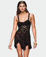 Black Lace Mini Dress Black Avidlove-Dresses - Tophatter Daily Deals
