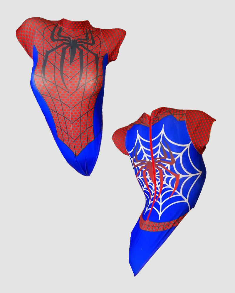 Spider Logo Short Sleeve Bodysuit Avidlove-Bodysuits - Tophatter Daily Deals