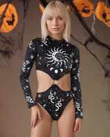 Gothic Leotard Hollow Out Bodysuit Black Avidlove-Bodysuits - Tophatter Daily Deals