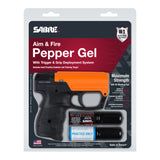 Aim and Fire Pepper Gel with Trigger and Grip Deployment Pepper Gun - Tophatter Daily Deals