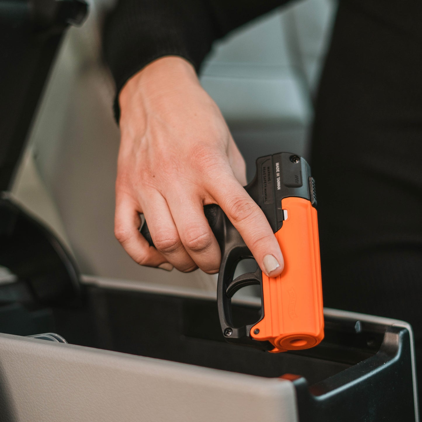 Aim and Fire Pepper Gel with Trigger and Grip Deployment Pepper Gun - Tophatter Daily Deals