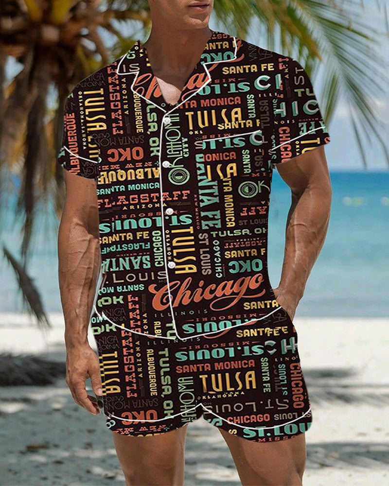 Men Music Theme Graffiti Satin Pajama Set Avidlove-Nightgown - Tophatter Daily Deals