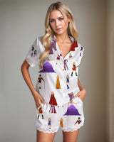 Women Cow Print Satin Pajama Set Avidlove-Nightgown - Tophatter Daily Deals