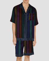 Men Protect The Park Text Pattern Satin Pajama Set PAT4 Avidlove-Nightgown - Tophatter Daily Deals