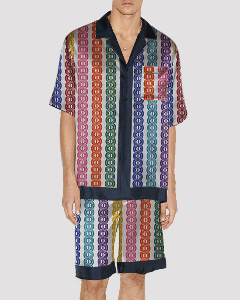 Men Car Pattern Satin Pajama Set PAT5 Avidlove-Nightgown - Tophatter Daily Deals