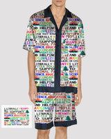 Men Car Pattern Satin Pajama Set PAT6 Avidlove-Nightgown - Tophatter Daily Deals