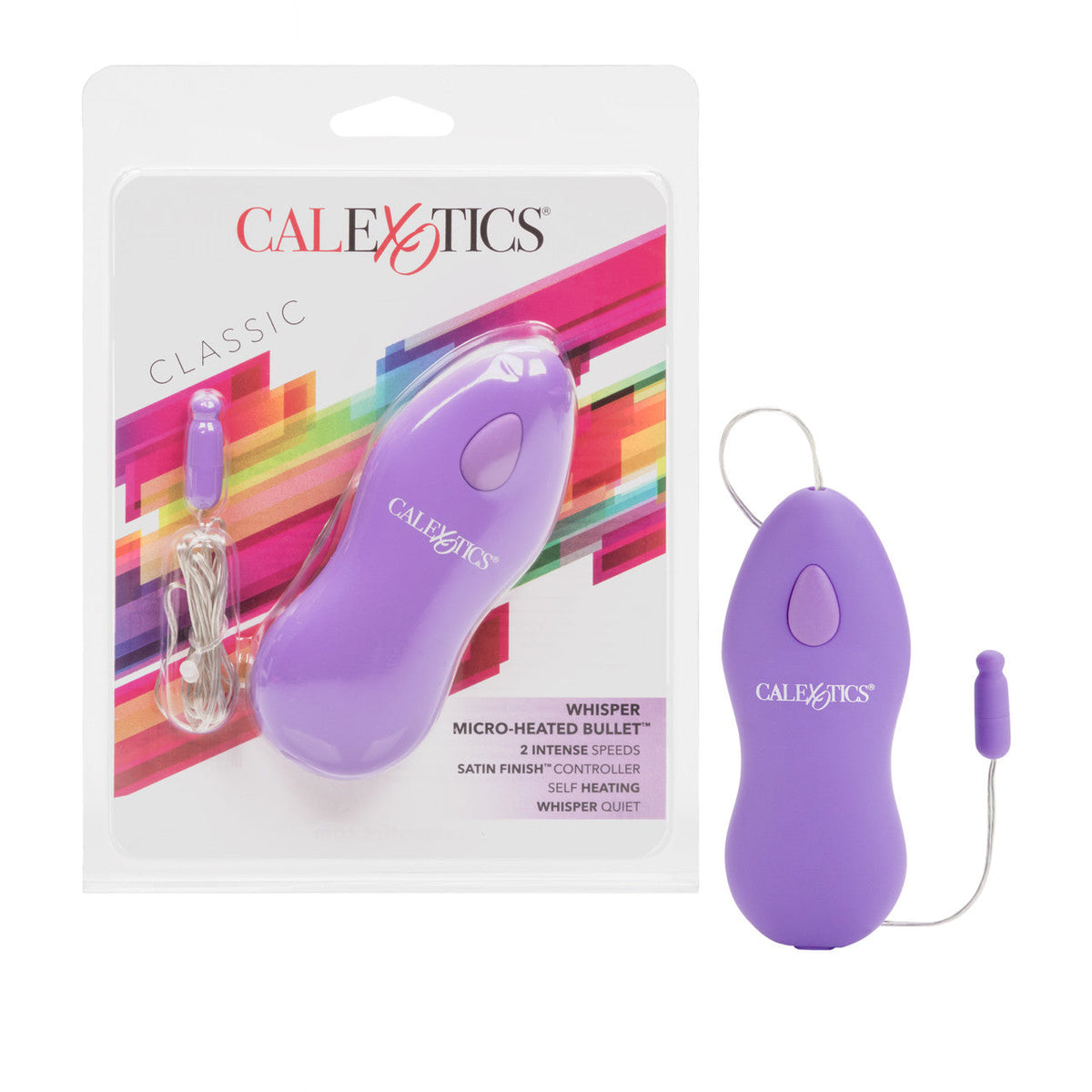 Whisper Micro Heated Bullet Massager in Purple > Vibrators > Mini Vibrators - Tophatter Daily Deals