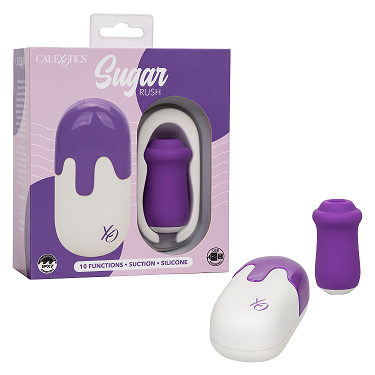 Sugar Rush – Silicone Suction Stimulator with 10 Functions and Travel Case > Vibrators > Ladies > Clitoral Vibrators and Stimulators - Tophatter Daily Deals