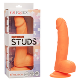 Neon Silicone Studs 6 Inch 15.25 cm Orange Silicone Dildo with Suction Cup Base > Dildos > Realistic Dildos - Tophatter Daily Deals