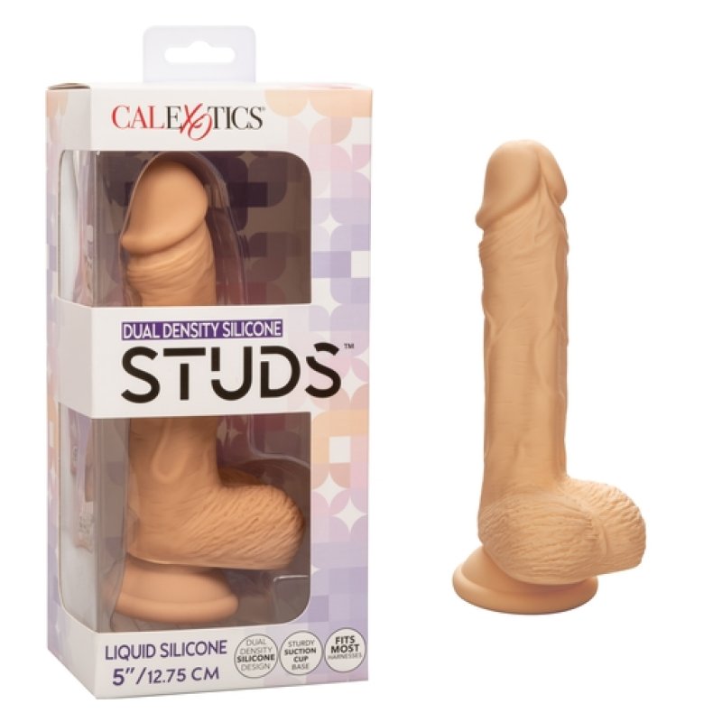 Dual Density Silicone Studs 5 Inch – Realistic Flexible Silicone Dong > Dildos > Realistic Dildos - Tophatter Daily Deals