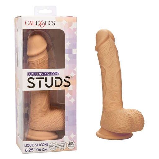 Dual Density Silicone Studs 6.25 Inch / 16 cm Ivory Realistic Flexible Design with Suction Cup Base > Dildos > Realistic Dildos - Tophatter Daily Deals