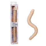 Silicone Studs Bend and Hold Dual Dong (Ivory) – 16 Inch Silicone Dong > Dildos > Double Dildos - Tophatter Daily Deals