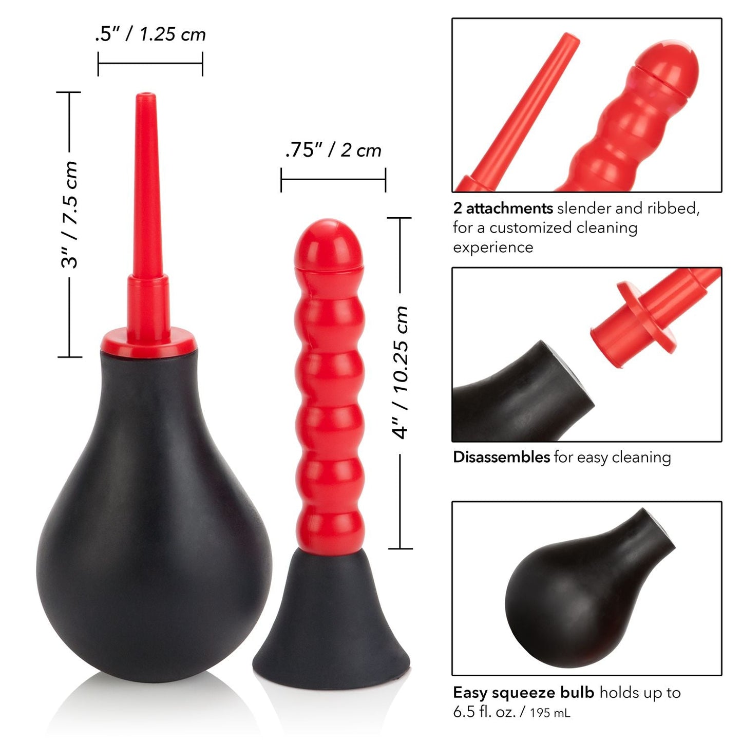 Ribbed Anal Douche Douches - Tophatter Daily Deals