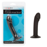 CalExotics Silicone Curved Anal Stud Black Smooth Silicone with Suction Cup Base 5 Inch > Anal Range > Butt Plugs - Tophatter Daily Deals