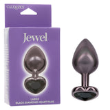 Jewel Large Black Diamond Heart Plug for Enhanced Stimulation > Anal Range > Jewel Butt Plugs - Tophatter Daily Deals