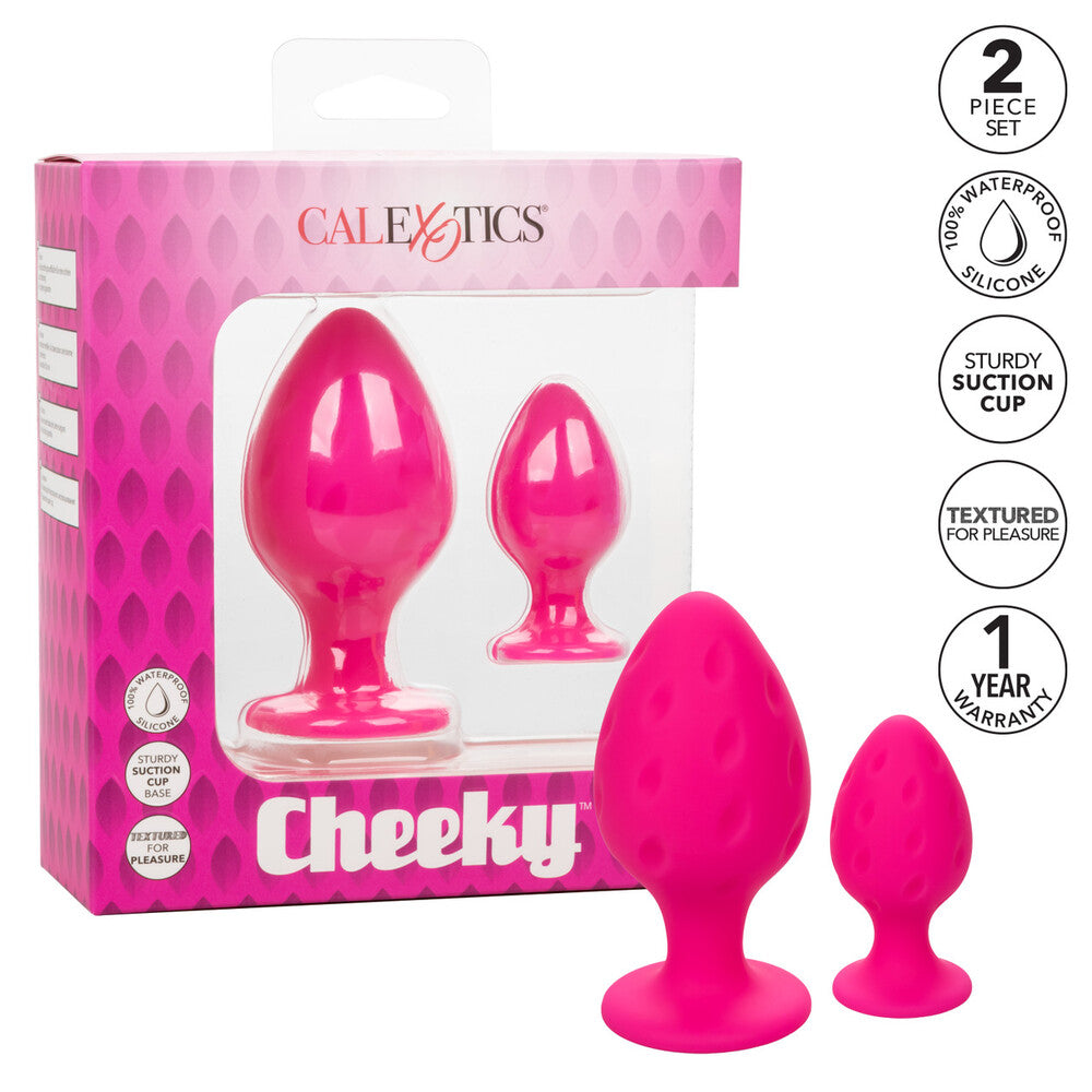 Cheeky Butt Plug Duo (Pink) – Playful Butt Plug Set > Anal Range > Butt Plug Kits - Tophatter Daily Deals