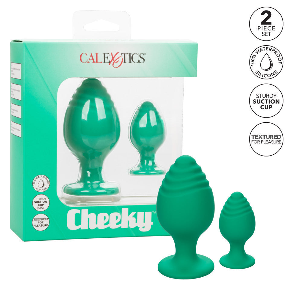 Cheeky Butt Plug Duo (Green) – Playful Butt Plug Set > Anal Range > Butt Plug Kits - Tophatter Daily Deals