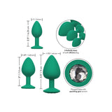 Cheeky Gems Three-Piece Set – Graduated Anal Plugs Set > Anal Range > Butt Plug Kits - Tophatter Daily Deals