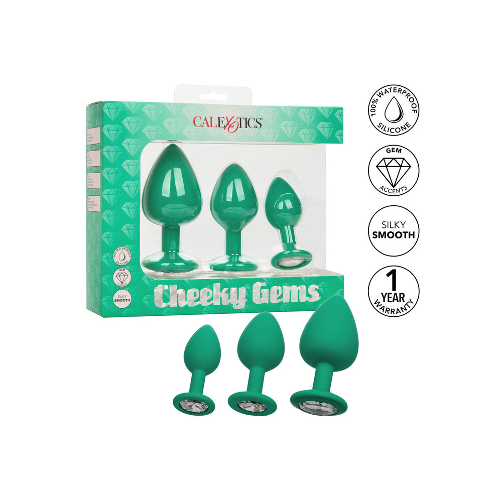 Cheeky Gems Three-Piece Set – Graduated Anal Plugs Set > Anal Range > Butt Plug Kits - Tophatter Daily Deals