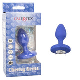 Cheeky Gems Medium Rechargeable Vibrating Probe – Flexible Silicone Vibrator > Anal Range > Jewel Butt Plugs - Tophatter Daily Deals