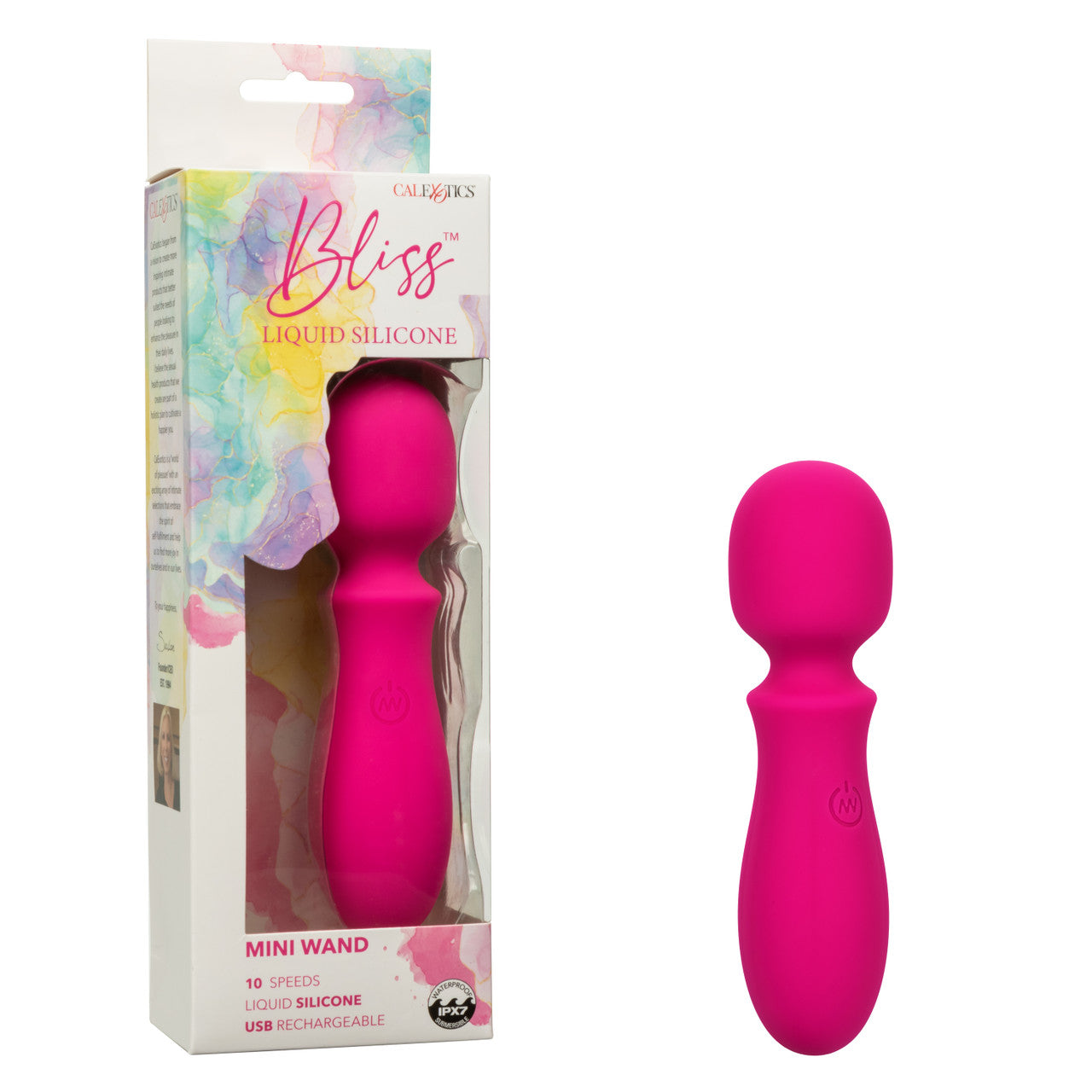 Bliss Liquid Silicone Mini Wand Pink Waterproof 10 Speeds Compact Size > Sex Toys > Mini Massagers - Tophatter Daily Deals