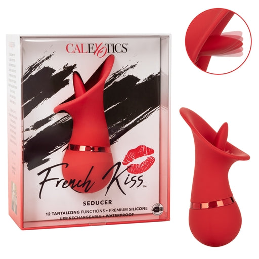 French Kiss Seducer – Compact Massager with 12 Functions Vibrator > Sex Toys For Ladies > Clitoral Vibrators and Stimulators - Tophatter Daily Deals
