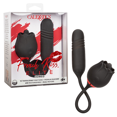 French Kiss Elite Romeo – Flickering Teaser and Thrusting Bullet Vibrator with 10 Functions > Vibrators > Ladies > Clitoral Vibrators and Stimulators - Tophatter Daily Deals