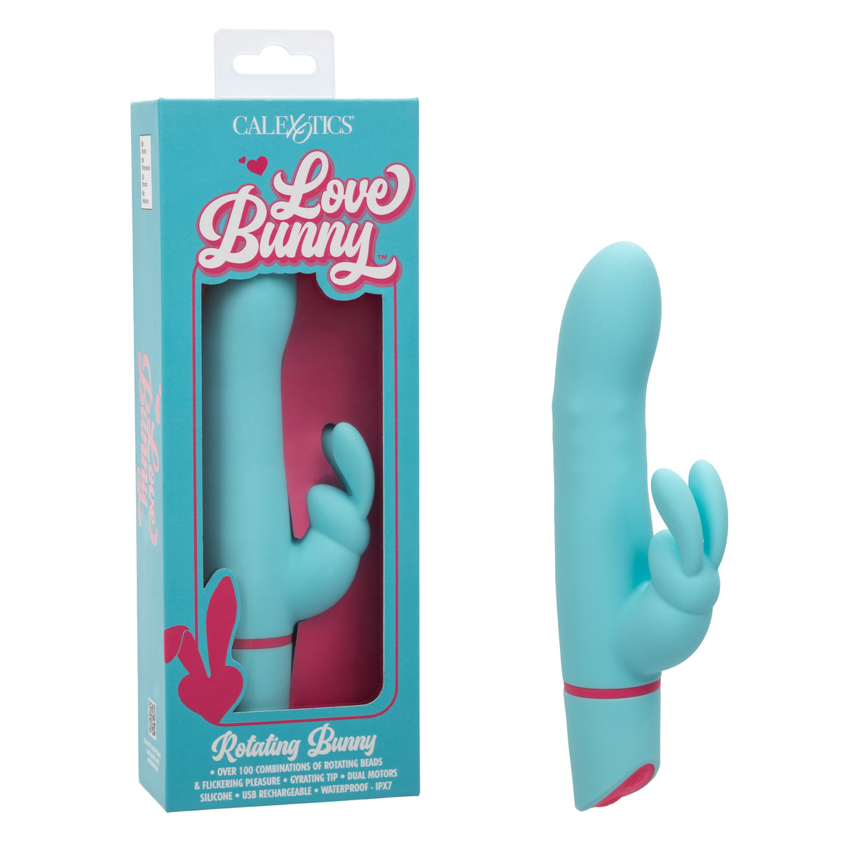 Love Bunny™ Rotating Bunny Silicone Vibrator Waterproof Blue > Vibrators > Ladies > Rabbit - Tophatter Daily Deals