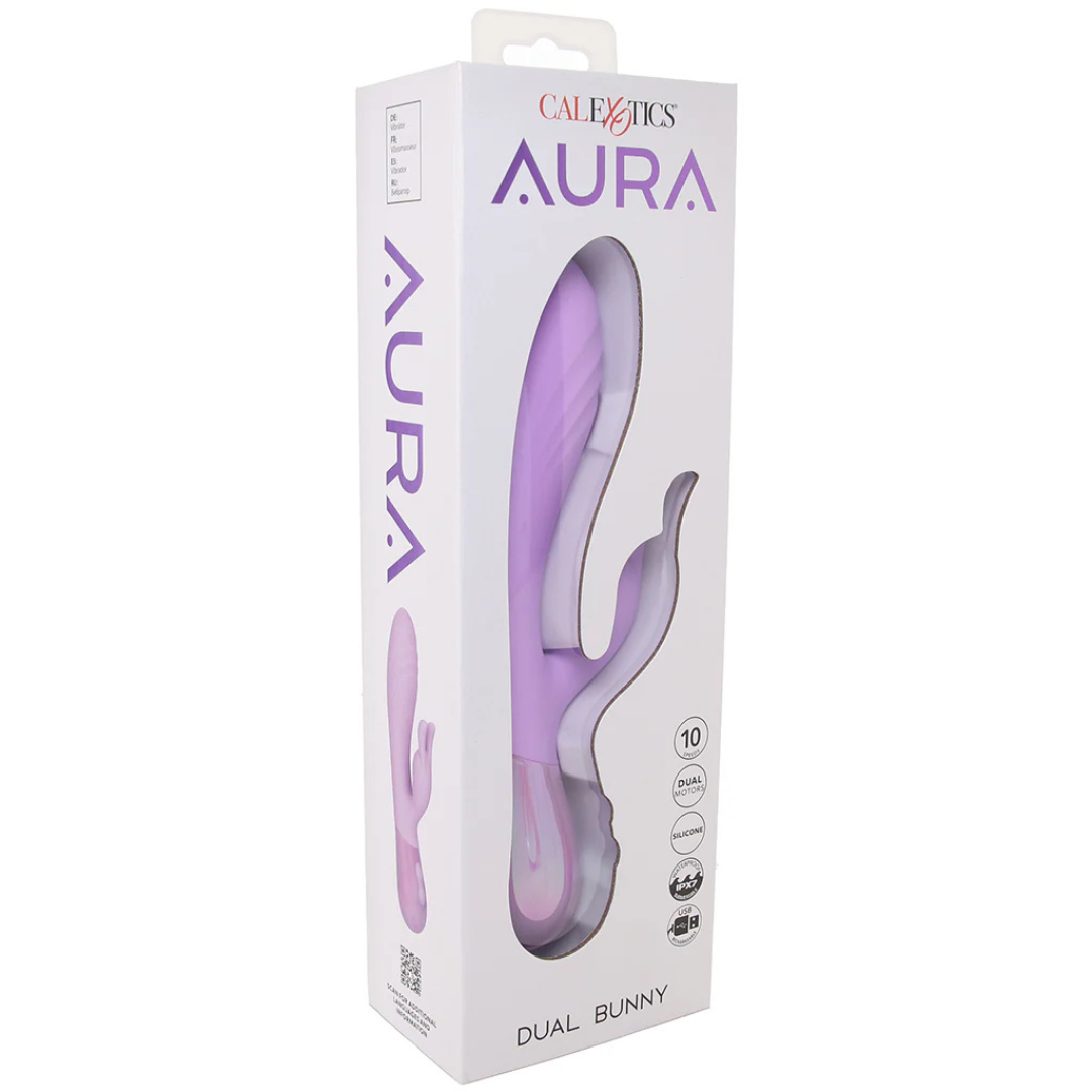 Aura Dual Bunny – Dual-Ended Vibrator for Clitoral and G-Spot Stimulation > Vibrators > Ladies > Rabbit - Tophatter Daily Deals