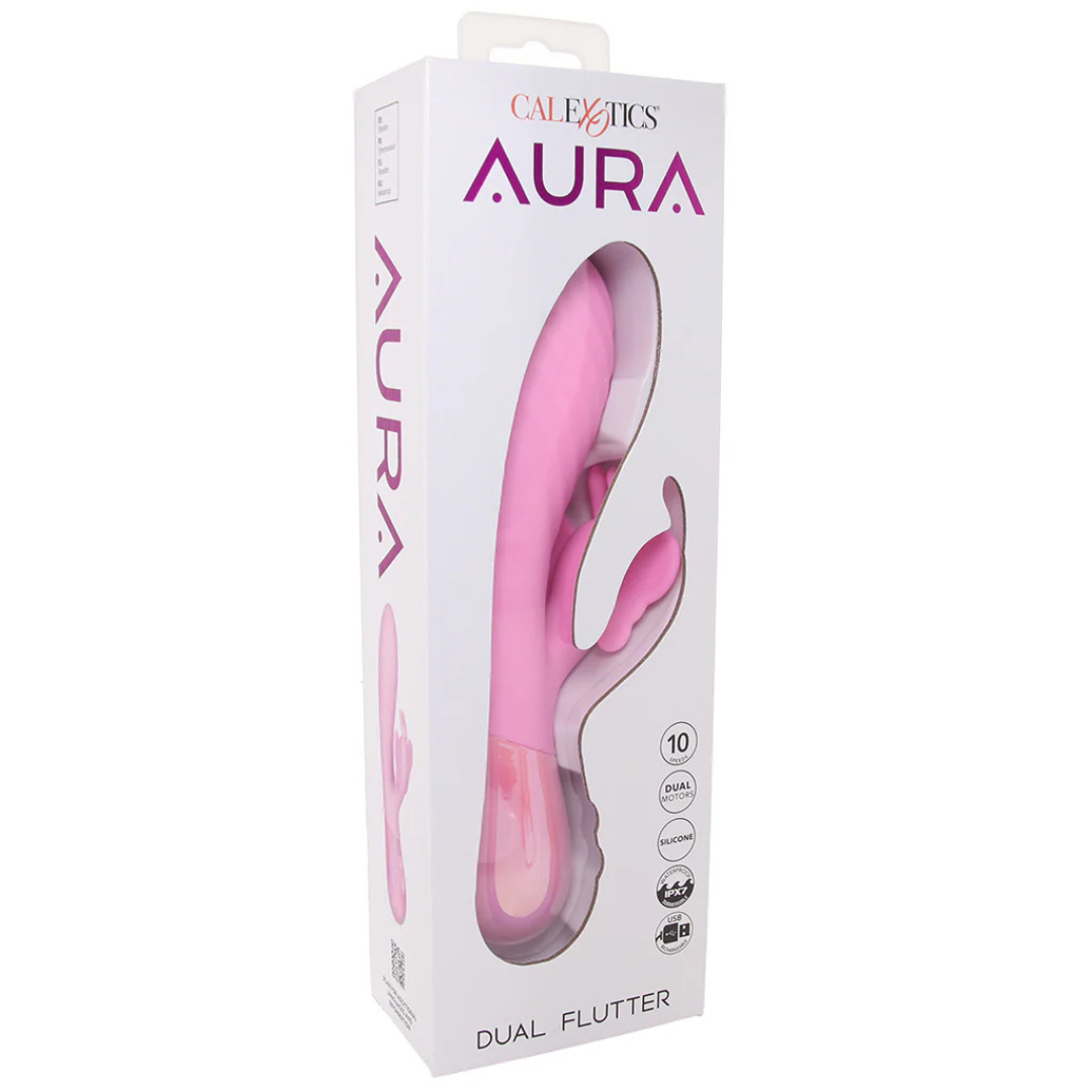 Aura Dual Flutter – Luxury Dual-Ended Butterfly Vibrator > Vibrators > Ladies > Rabbit - Tophatter Daily Deals
