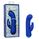 Thicc Chubby Bunny Blue Dual Motor Massager with 5.25 Inch Shaft Circumference and Ergonomic G-Spot Curve > Sex Toys For Ladies > G-Spot Vibrators - Tophatter Daily Deals