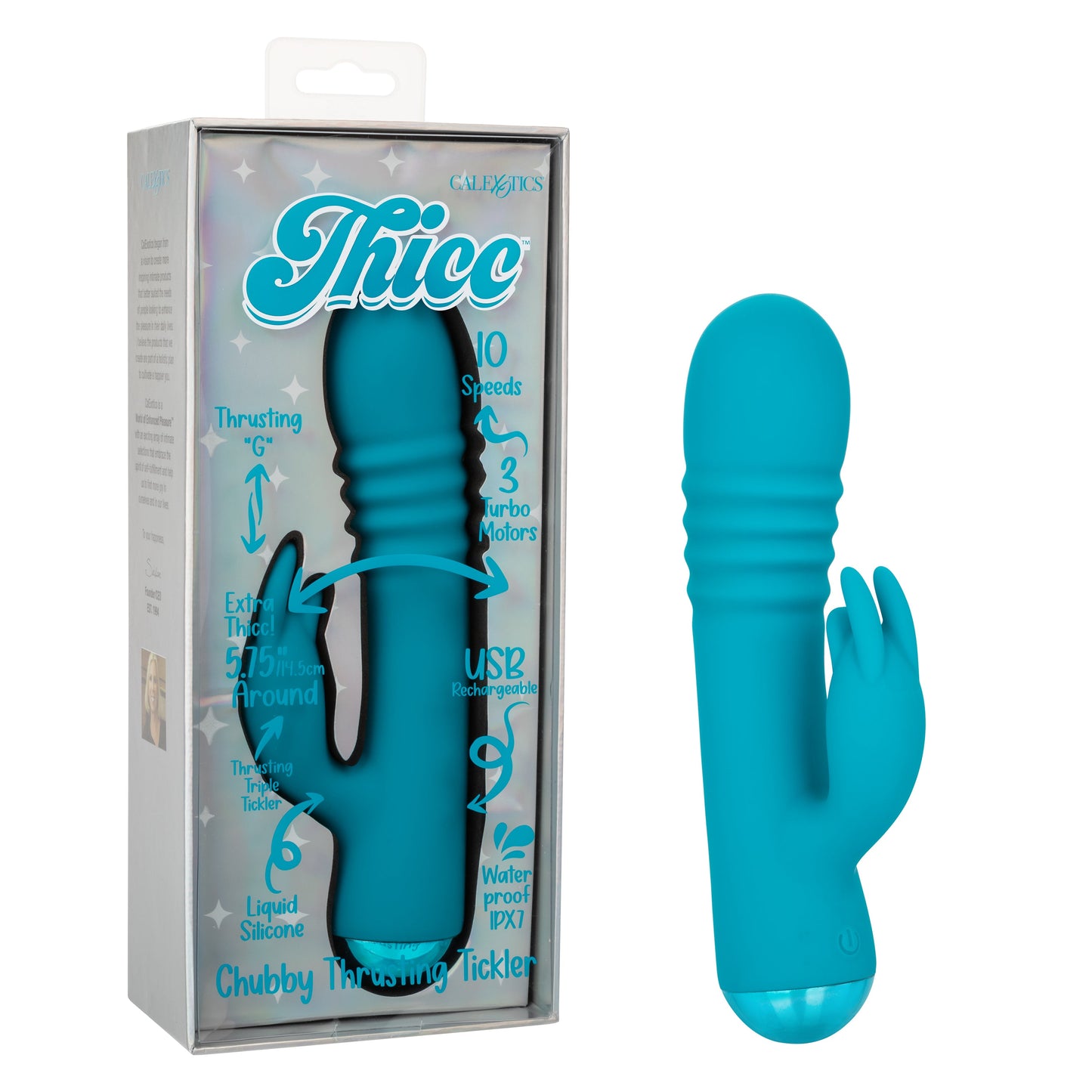 Thicc Chubby Thrusting Tickler – Waterproof Turbo Motor Vibrator 5.75 Inch > Vibrators > Ladies > Rabbit - Tophatter Daily Deals
